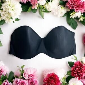 Maidenform Black Strapless Underwire Bra Sz 40DD Underwire 05032